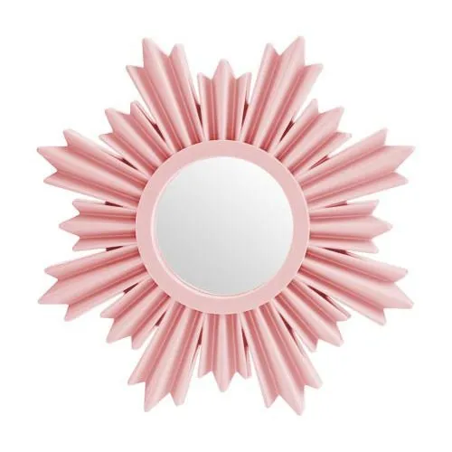 Small pink mirror set of 3