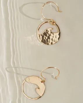 Small Yin Yang Wave Earrings