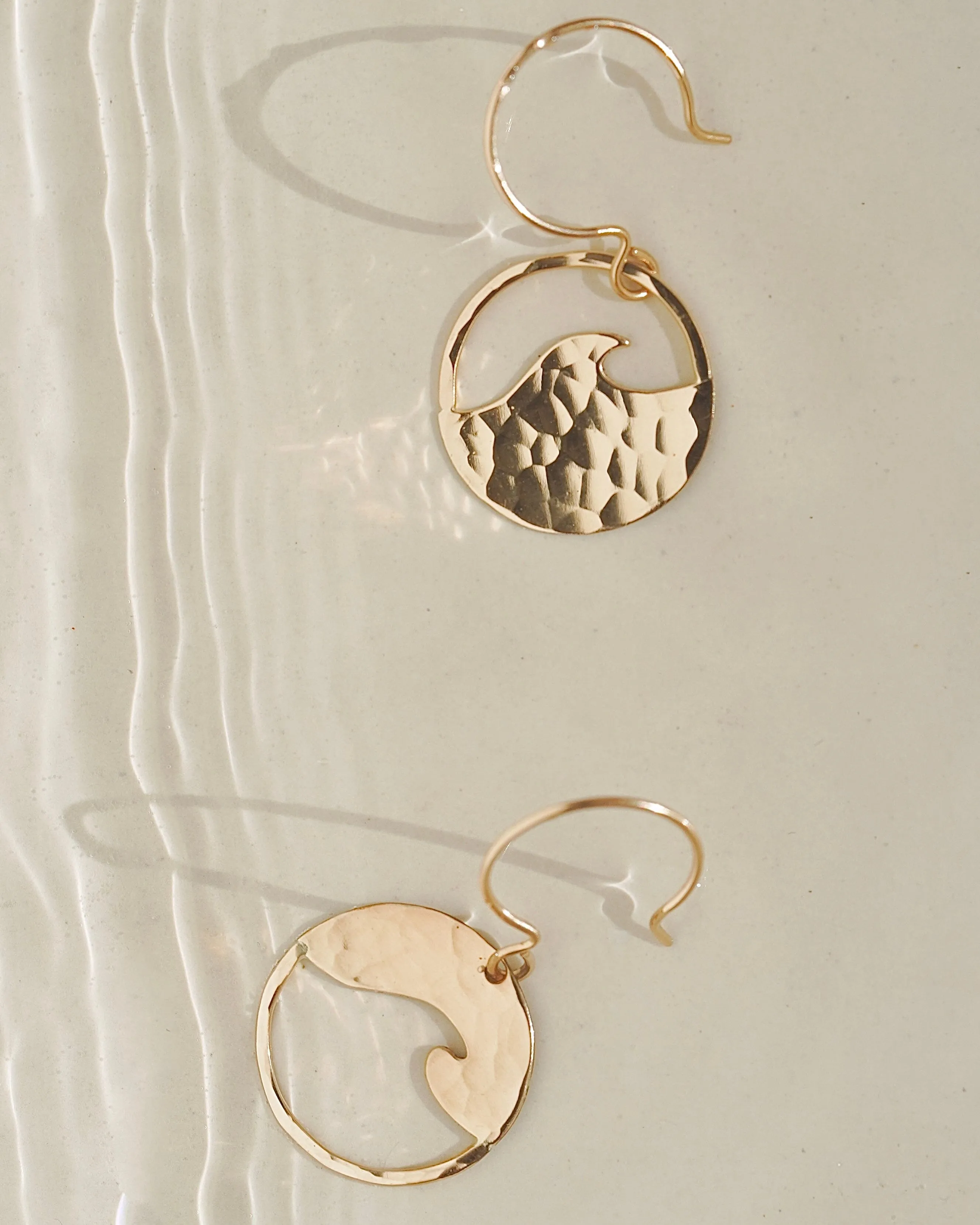 Small Yin Yang Wave Earrings