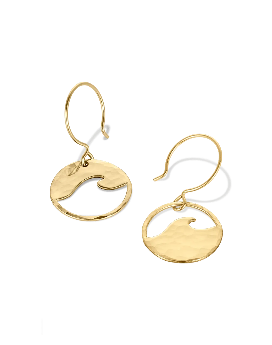 Small Yin Yang Wave Earrings