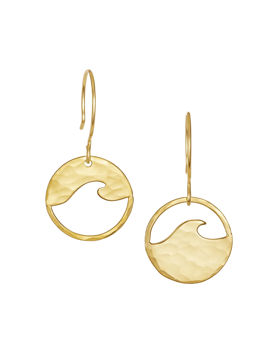 Small Yin Yang Wave Earrings