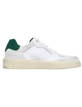 Sneakers uomo in pelle bianca