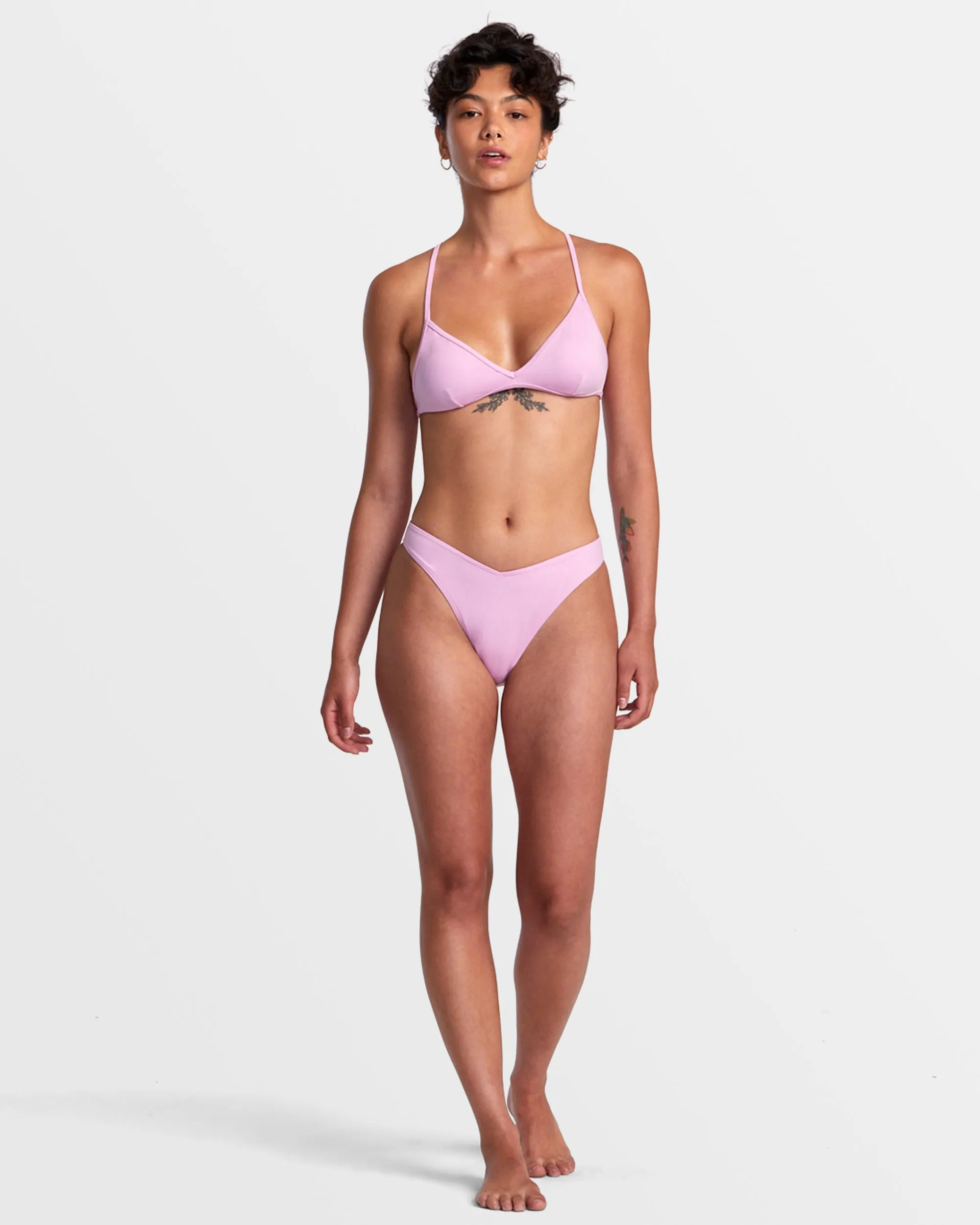 Solid Medium Bikini Bottoms - Pastel Lavender