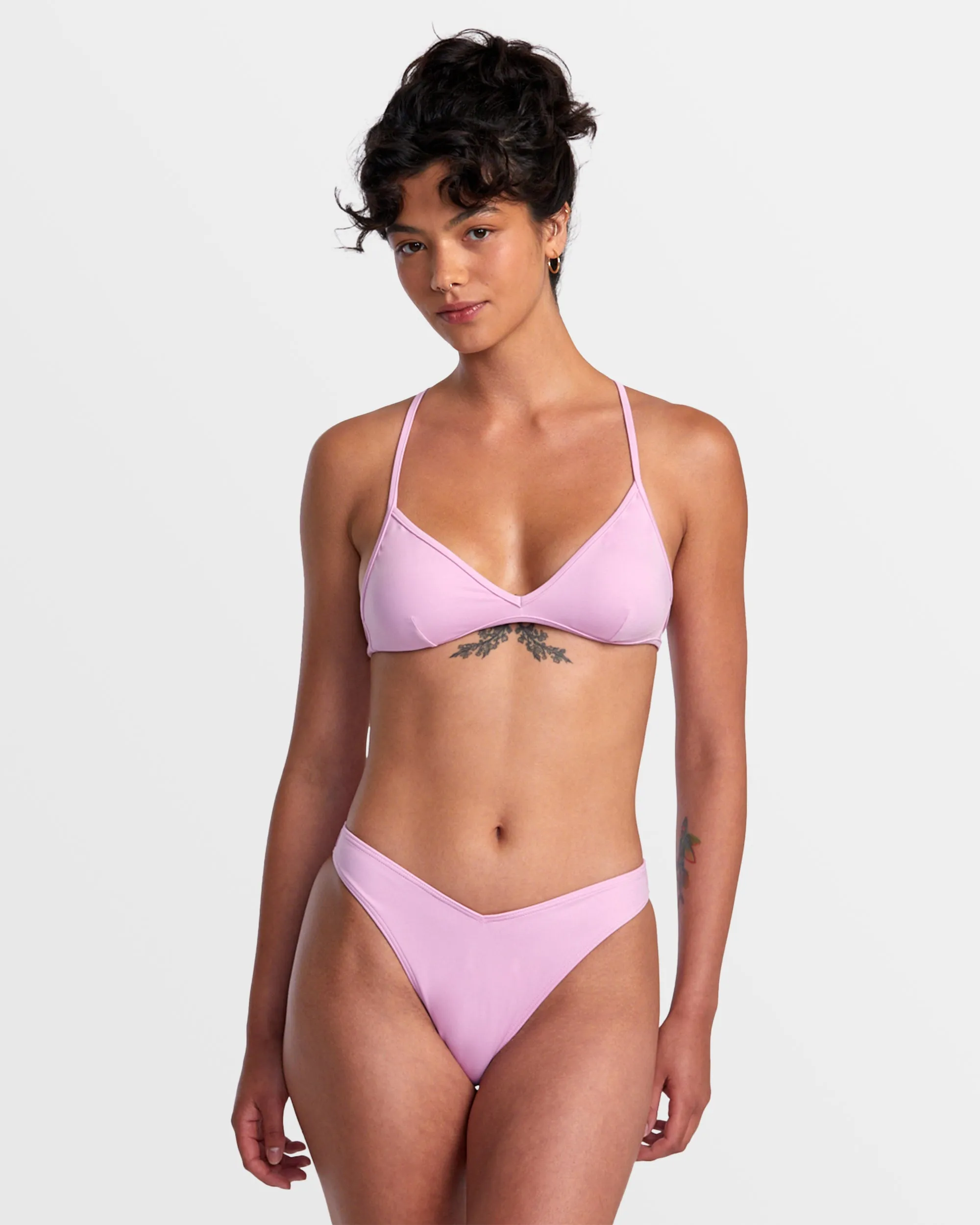 Solid Medium Bikini Bottoms - Pastel Lavender