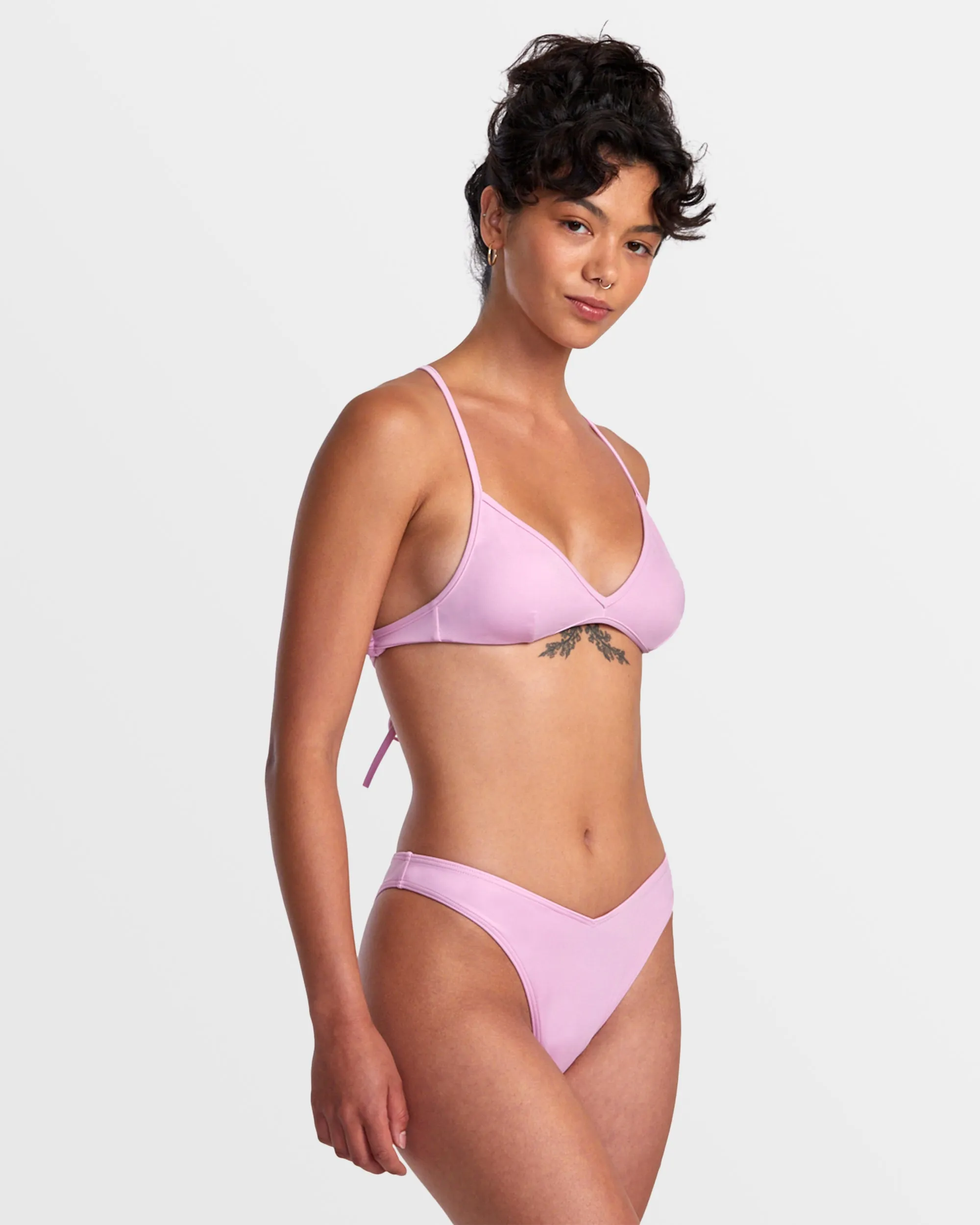 Solid Medium Bikini Bottoms - Pastel Lavender