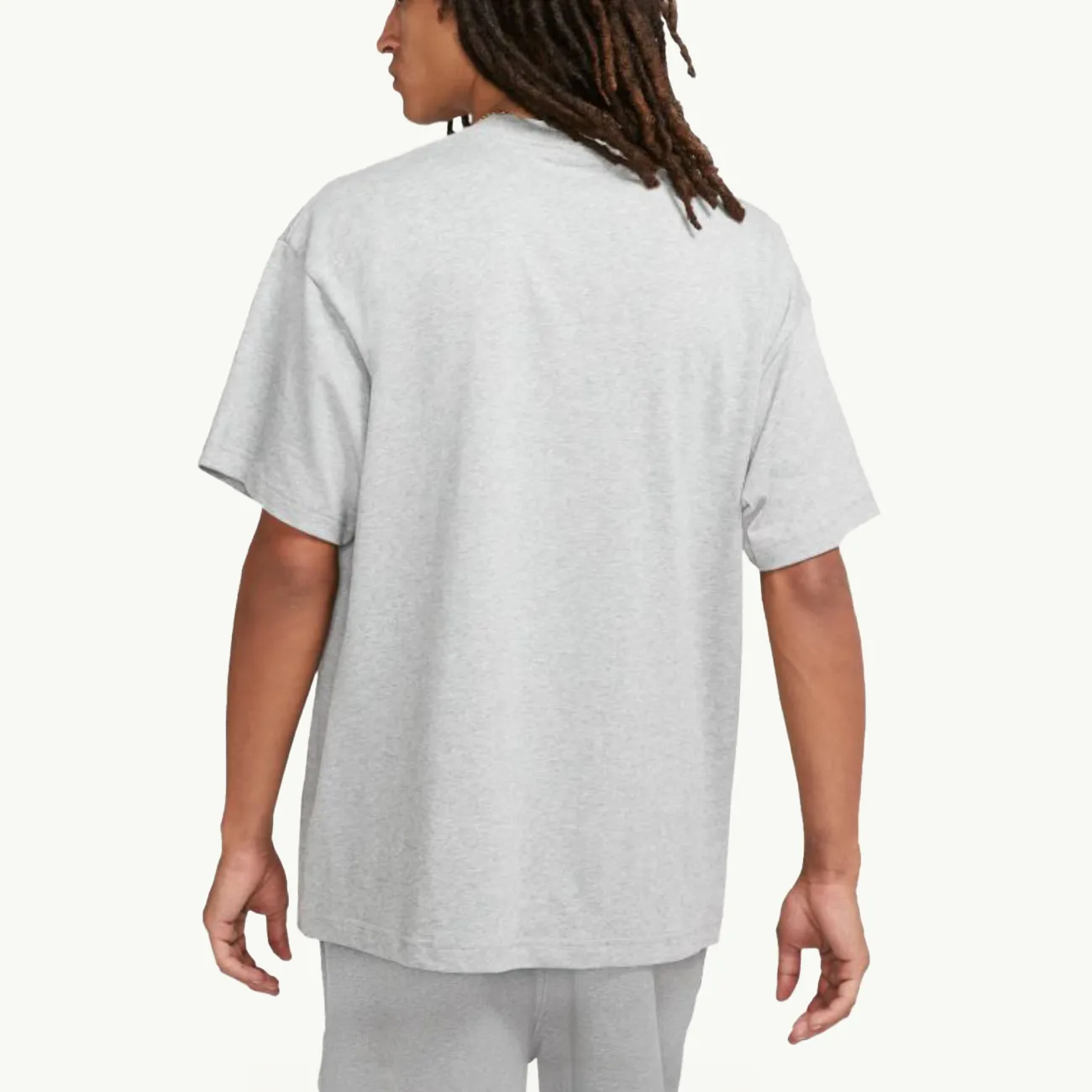 Soloswoosh SS Tee - Dark Grey Heather/White