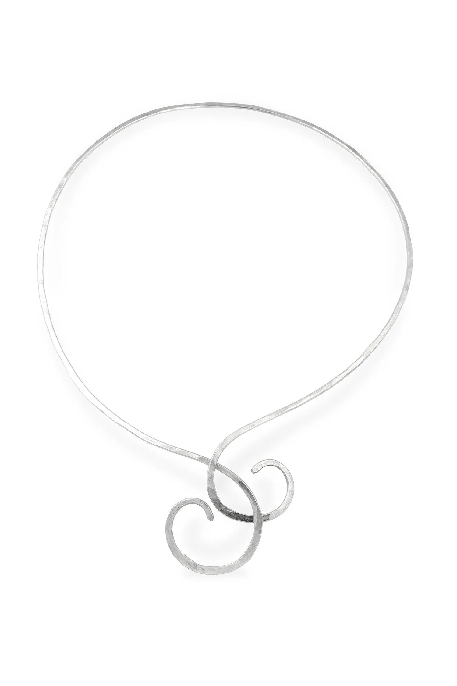 Sterling Silver Swirl Choker