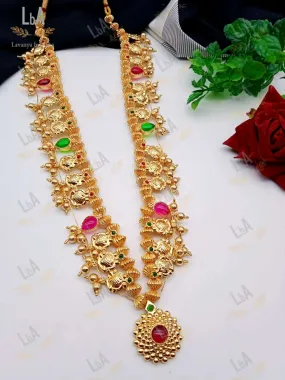 Supriya , Premium Quality Beautiful Kolhapuri Saaj Necklace Set for Women -KARTI001SNA