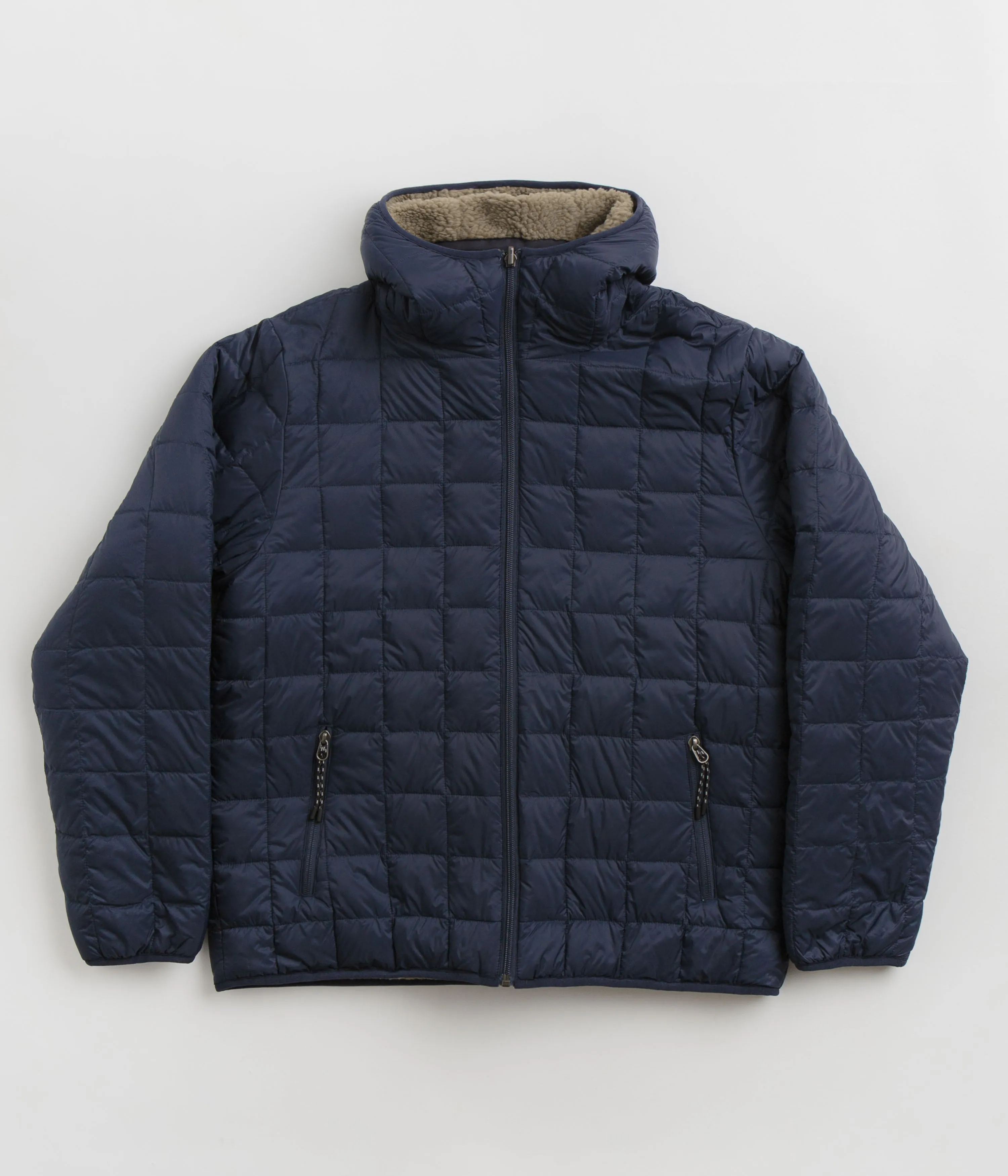 Taion Down x Boa Reversible Hooded Jacket - Dark Navy / Beige