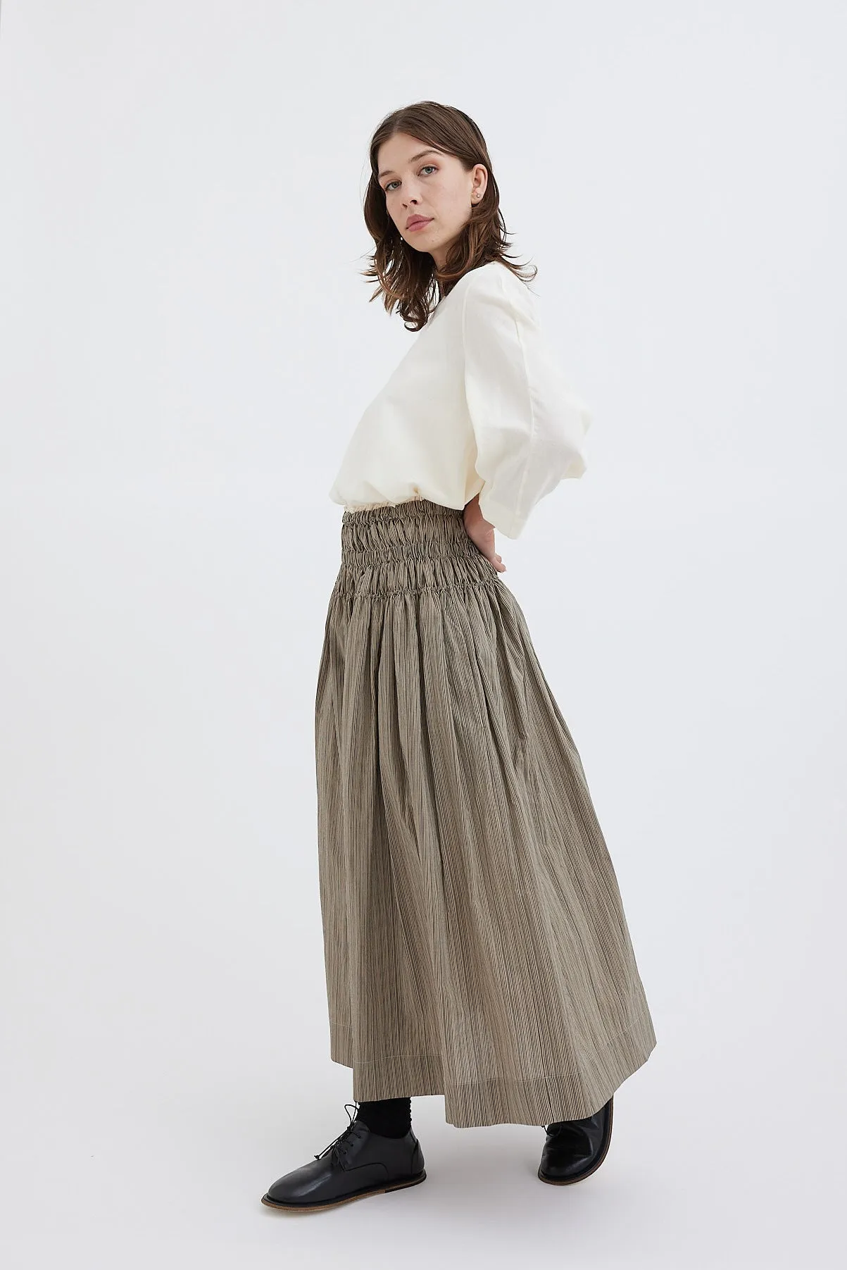 Toogood - THE ROPER SKIRT - Fine Stripe