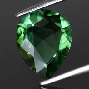 Tourmaline | green color, pear cut 10.5x8.5* mm, 2.25ct, VVS