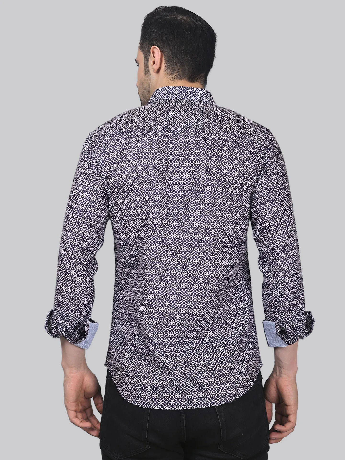 TryBuy Trending Full Sleeve Cotton Printed Button-Up Shirt For Men