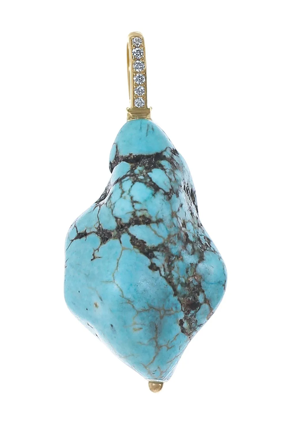 Turquoise Nugget Charm