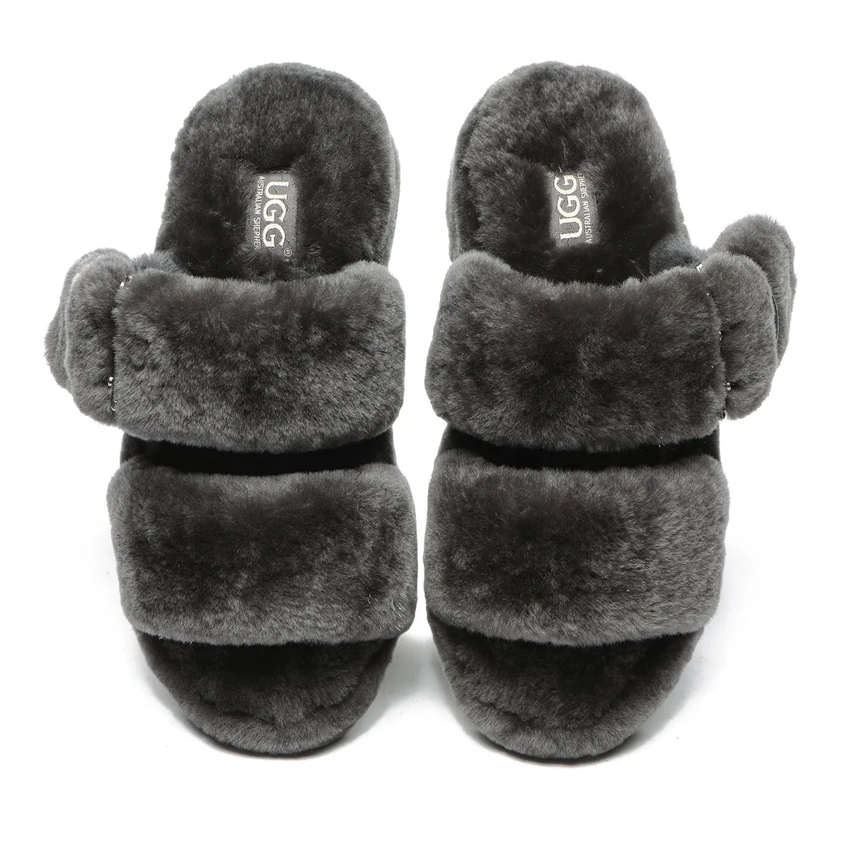 UGG Fluffy Slides Jamie Ultra Comfort Sole