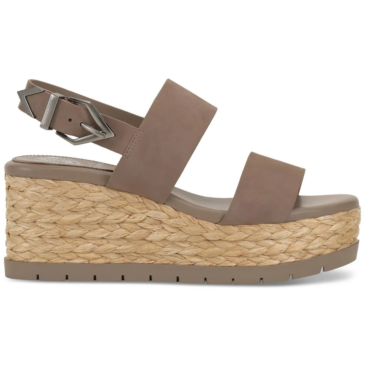 Vince Camuto Womens Leather Open Toe Wedge Sandals