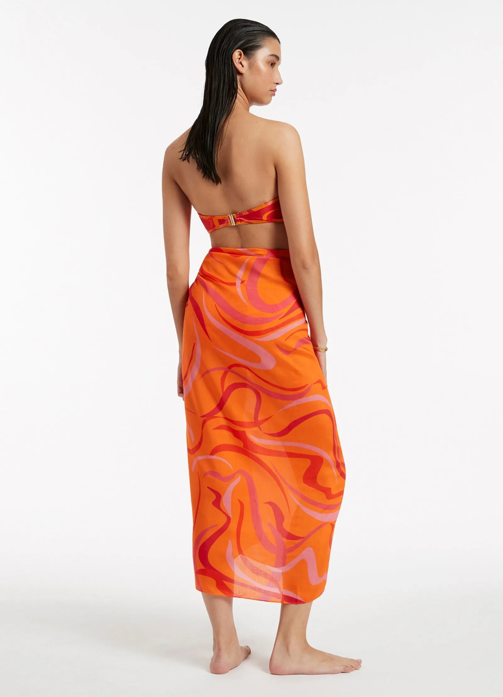 Vortici Sarong - Retro Orange