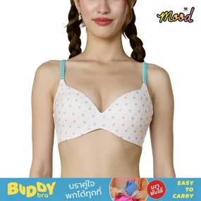 Wacoal Mood BUDDY BRA บราคู่ใจ พกได้ทุกที่ ใส่ง่าย พับง่าย พกง่าย รุ่น MM1X87 สีเนื้อ (CB)