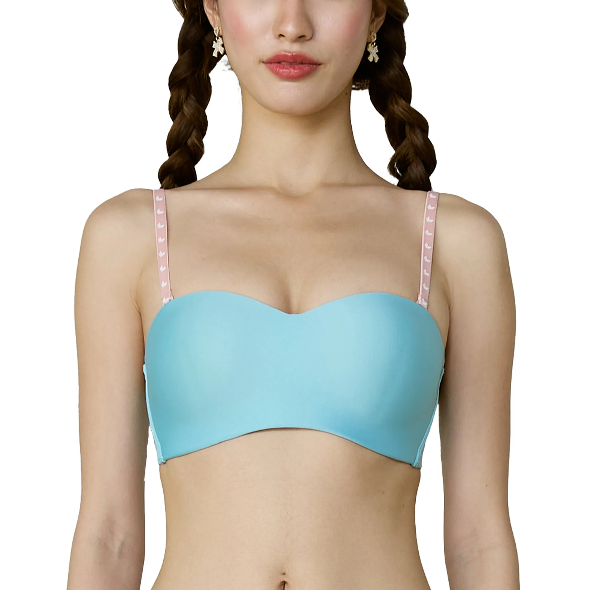 Wacoal Mood BUDDY BRA บราคู่ใจ พกได้ทุกที่ ใส่ง่าย พับง่าย พกง่าย  รุ่น MM1X88  สีฟ้าอมเขียวอ่อน (LT)