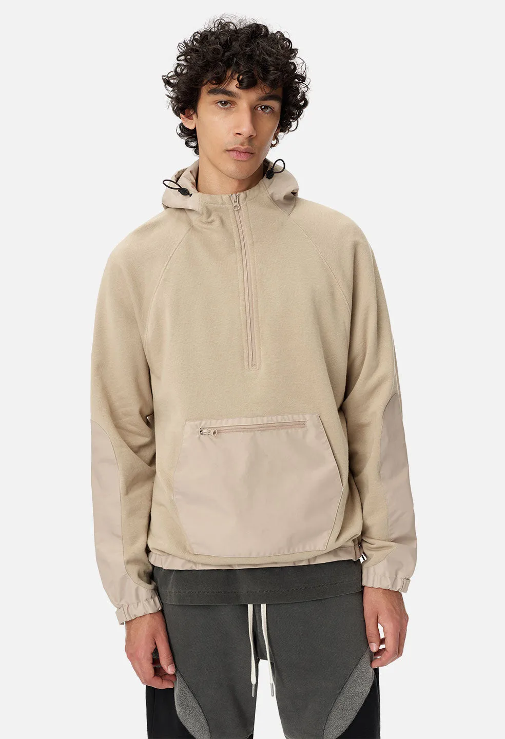 Waterproof Terry Anorak / Tan