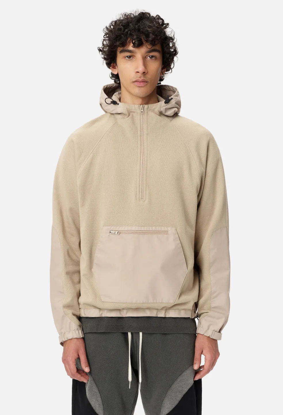 Waterproof Terry Anorak / Tan