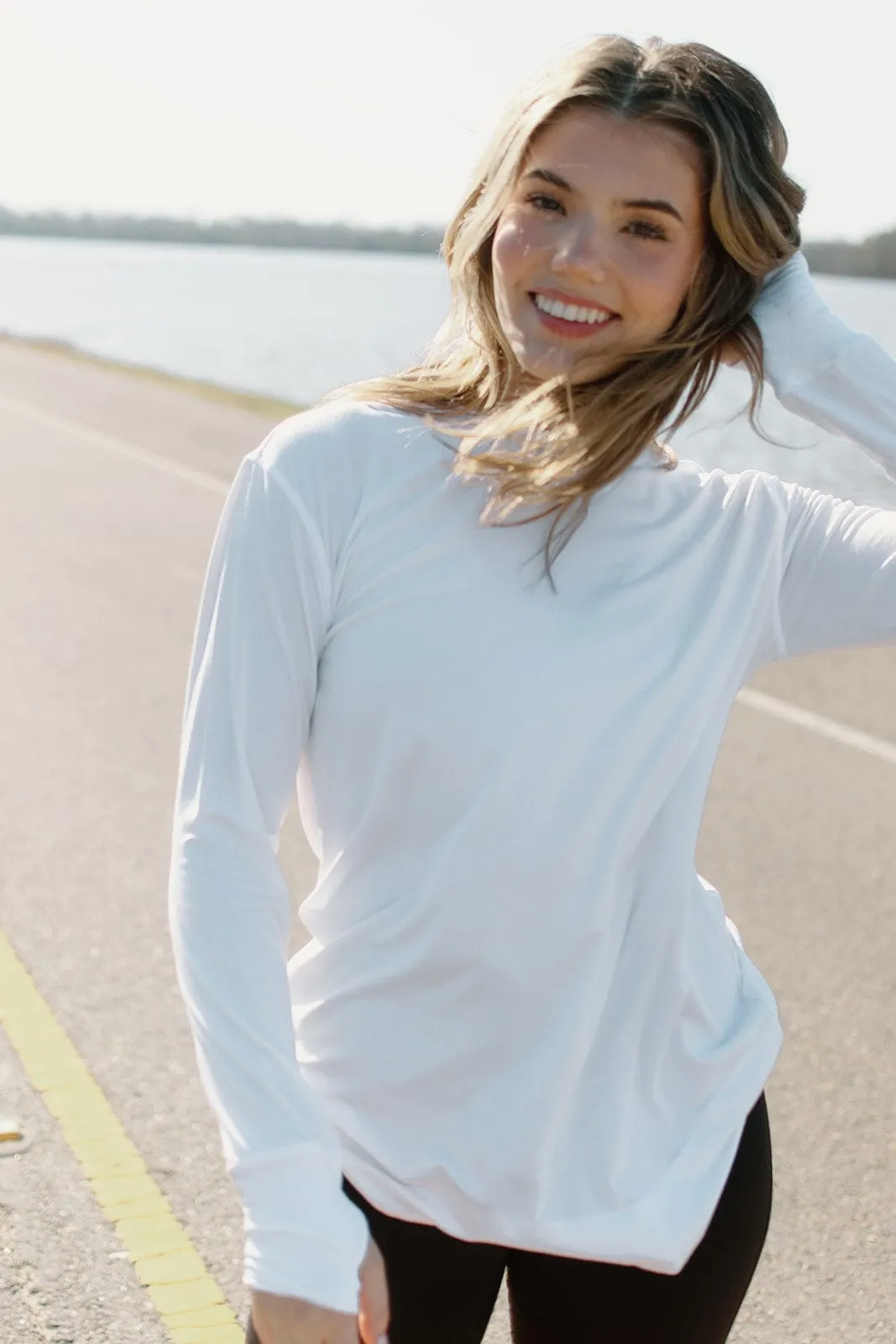 White Ultra Soft Long Sleeve Top