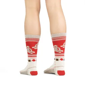 Women's Monkey Friends Ultra-Lightweight Crew Sock